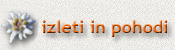 izleti in pohodi