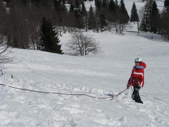varovanje mlade planinke