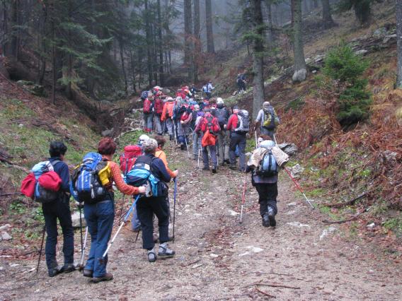 iz Volake nas je čakal strm vzpon