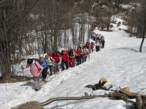 na severni strani nas je počakal sneg