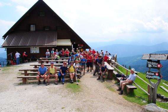 po malici pa še ena skupinska in povratek v dolino