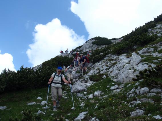 sestop z Velikega vrha