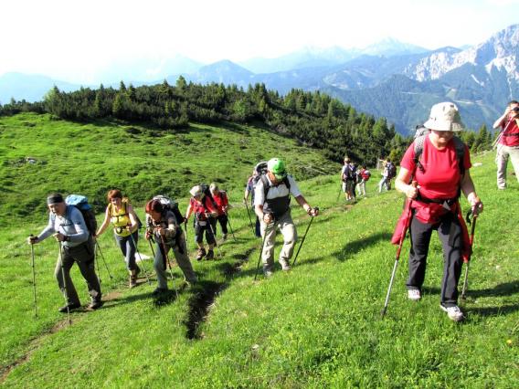 po dveh urah hoje se nam je odprl pogled