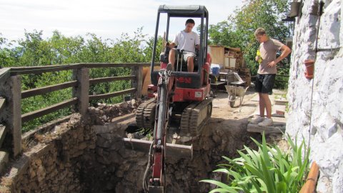 izkop za čistilno napravo