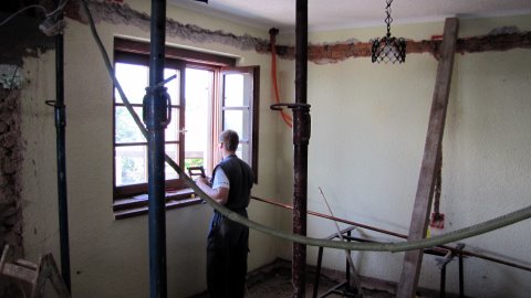 obnova prostorov na Lubniku dobro napreduje