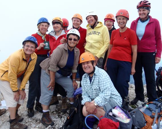 z malce korajže in truda se je želja, priti na vrh Ojstrice, uresničila