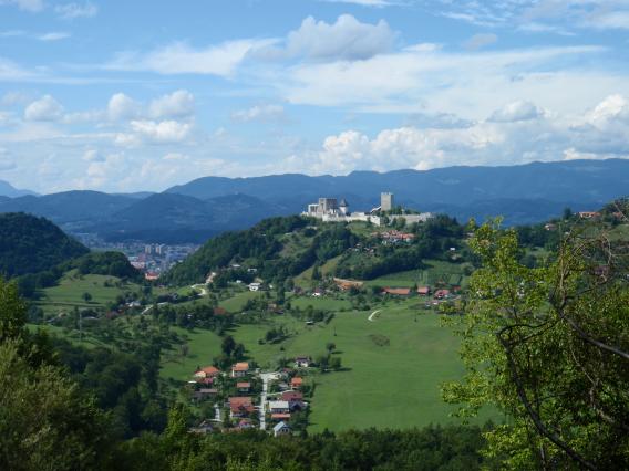 pogled na Celjski grad