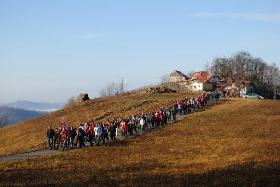 s pohodom smo pričeli pri domačiji Ivka Godlerja