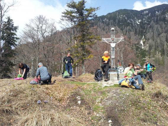 malo daljši počitek s sončenjem ob povratku na Mali Kraljevi Špici
