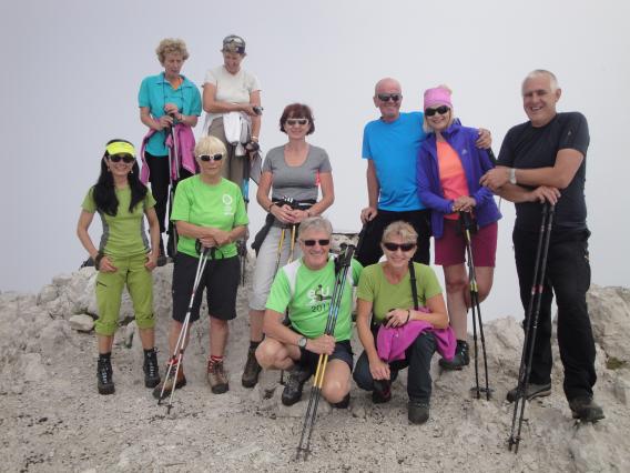 skupinska slika na vrhu Krna